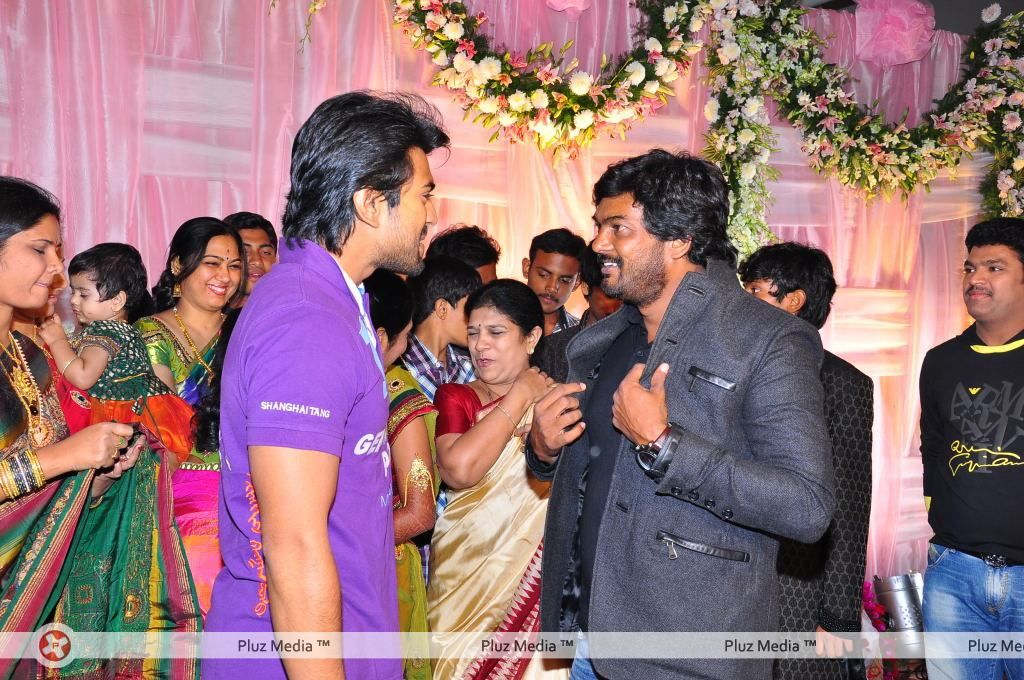 Ram Charan Teja - Puri Jagannadh daughter pavithra saree ceremony - Pictures | Picture 119160